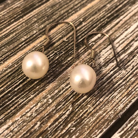 Drop Pearl Earrings - Picture 1 of 2